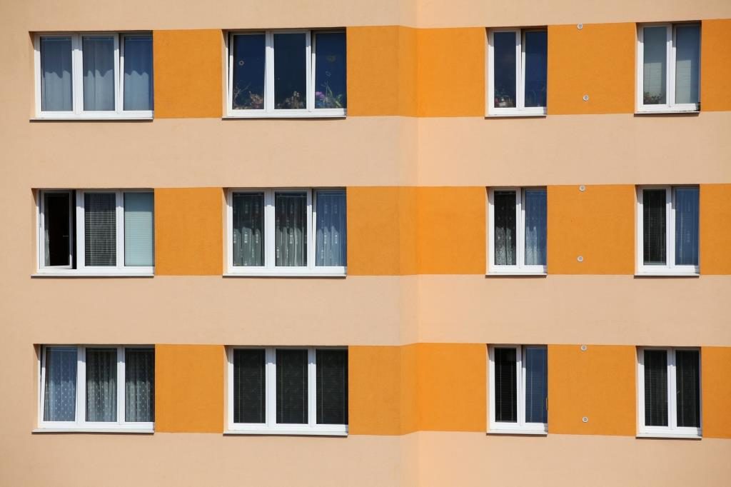 Facade of panel house
